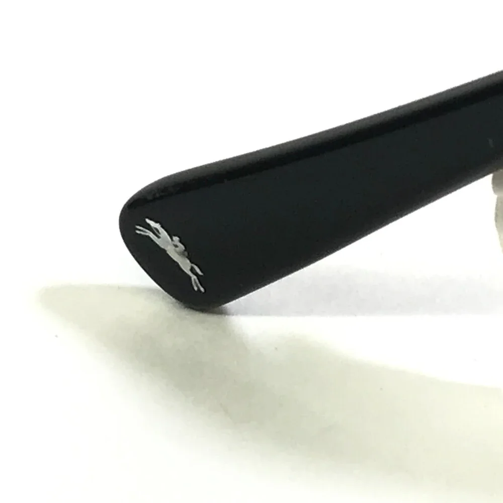 Longchamp Eyeglasses Frames LO2110 001 Black Round Half Rim 53-17-140